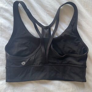 Lululemon Athletica Black Racerback Sports Bra
